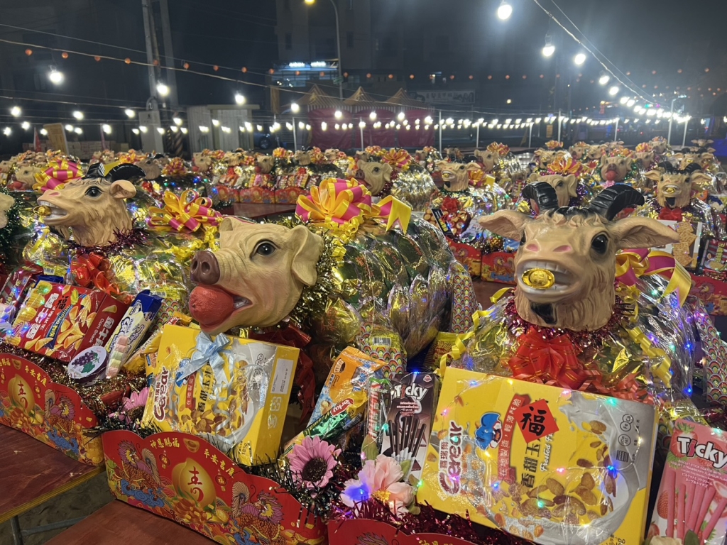 精緻大豬羊祝壽供品